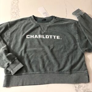 NWT UNC Charlotte 49ers SP BOXY CORDED CREW Chicka D
